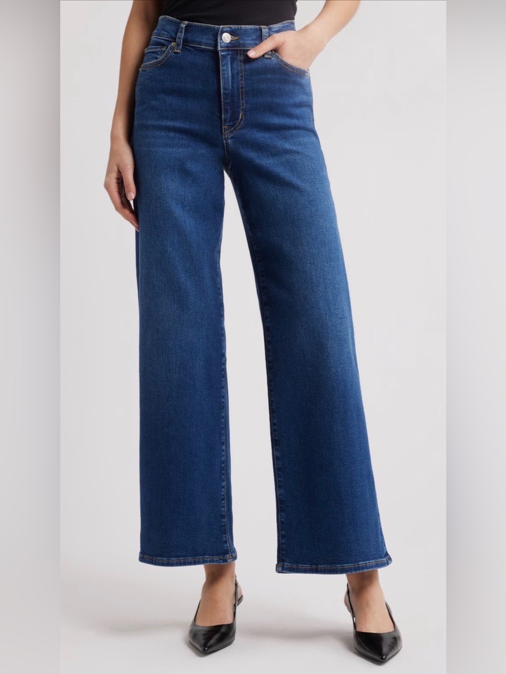 FRAME
Le Slim Palazzo
High Waist
Wide Leg Jeans
Size:33
Color: Femma